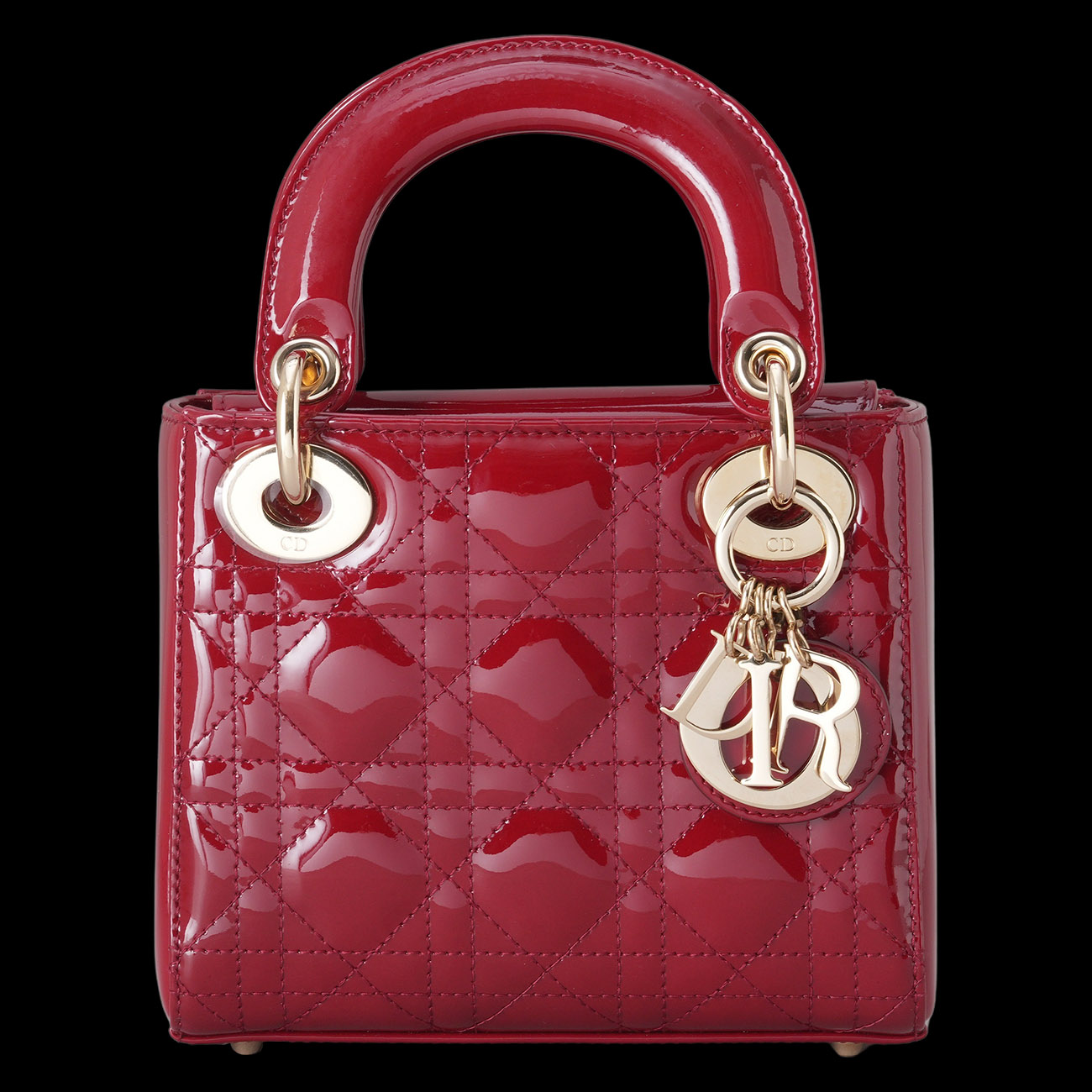 CHRISTIAN DIOR(USED)디올 레이디디올 페이던트 미니 체인백 레드